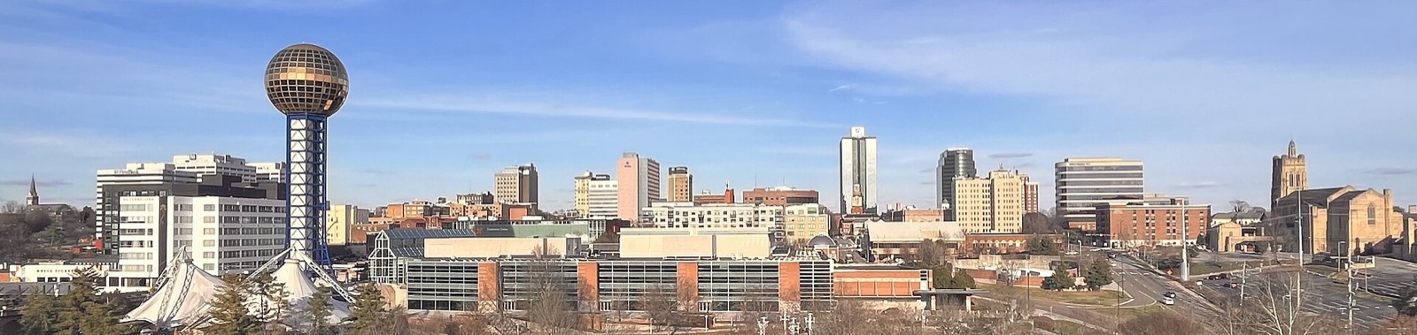 The Knoxville, Tennessee skyline and Sunsphere